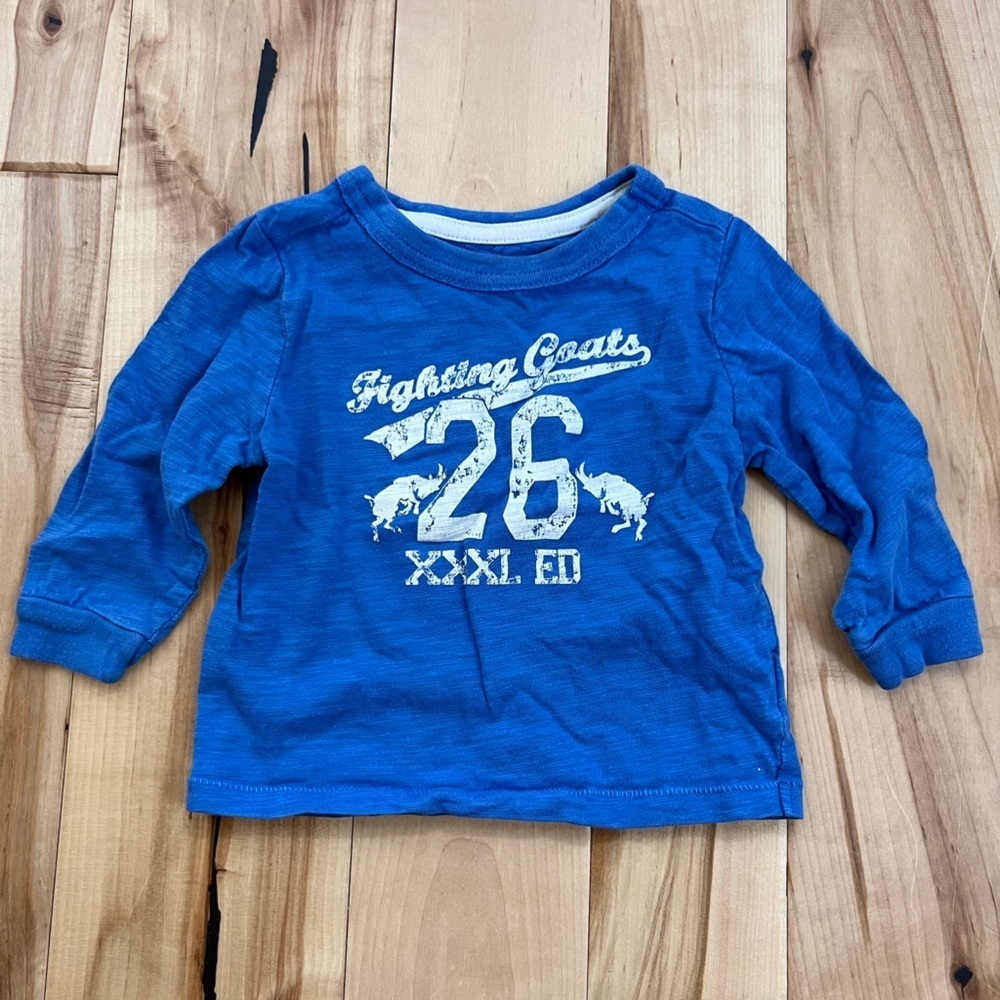 Cherokee Blue Long Sleeve Graphic Tee Baby 26